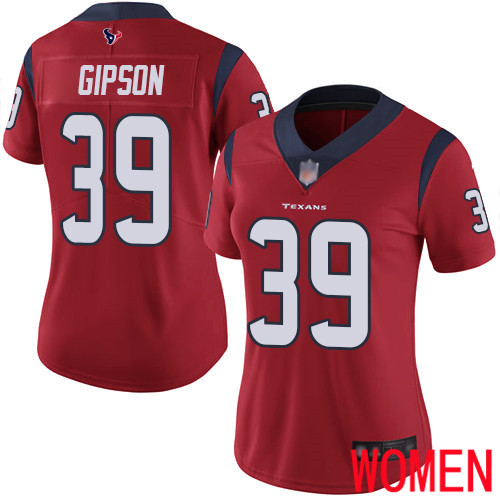 Houston Texans Limited Red Women Tashaun Gipson Alternate Jersey NFL Football #39 Vapor Untouchable->houston texans->NFL Jersey